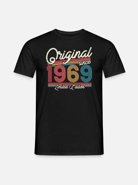 Gift 54/55 Birthday 1969 - Men's T-Shirt - black