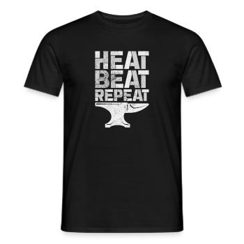 Schmied - Männer T-Shirt - Schwarz - Vorne - AI Model Male 178 light (178cm)