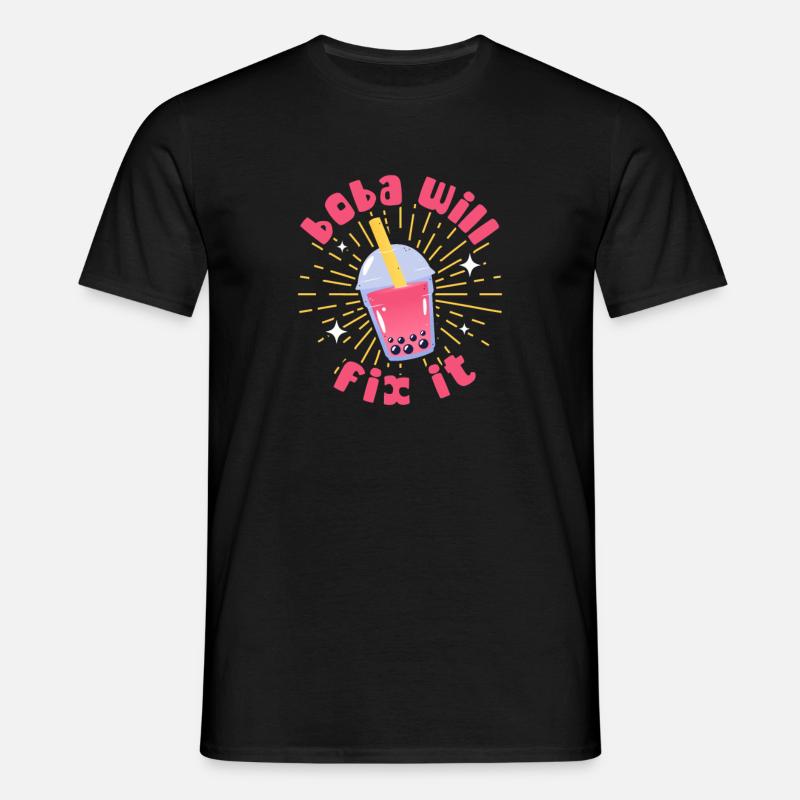 Bubble Tea - Männer T-Shirt - Schwarz