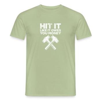 Blacksmith - Men's T-Shirt - sage - Front - AI Model Male 178 light (178cm)