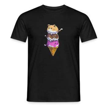 Glace - T-shirt homme - noir - Devant - AI Model Male 178 light (178cm)