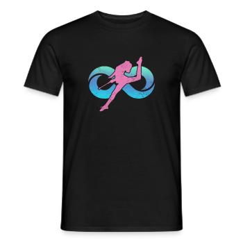 Baton Twirling - Men's T-Shirt - black - Front - AI Model Male 178 light (178cm)