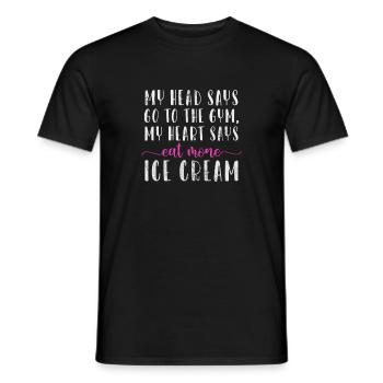 Glace - T-shirt homme - noir - Devant - AI Model Male 178 light (178cm)