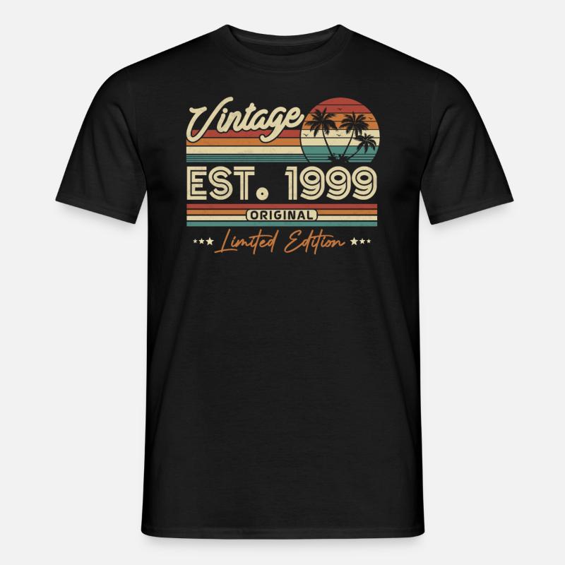 1999 Jahrgang Retro - Männer T-Shirt - Schwarz