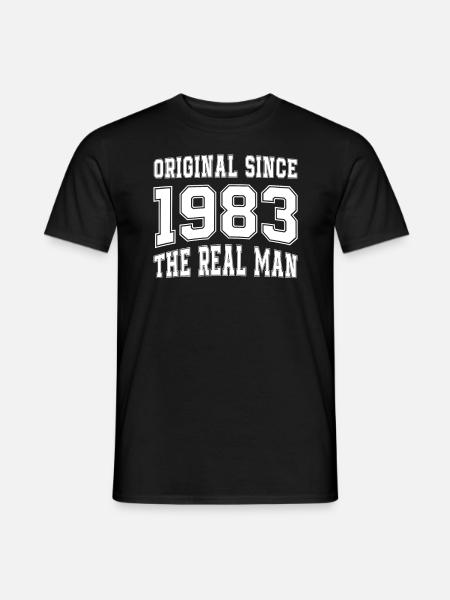 A true original since 1983, perfectly funny Year - Men's T-Shirt - black