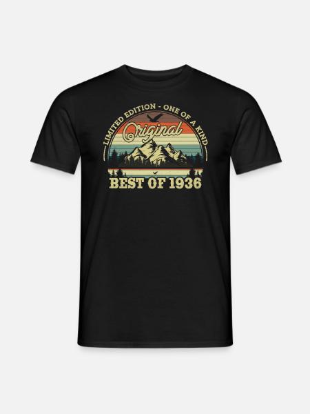 Nostalgic 87/88th birthday present - Men's T-Shirt - black