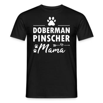 Doberman Pinscher Mama - T-shirt homme - noir - Devant - AI Model Male 178 light (178cm)