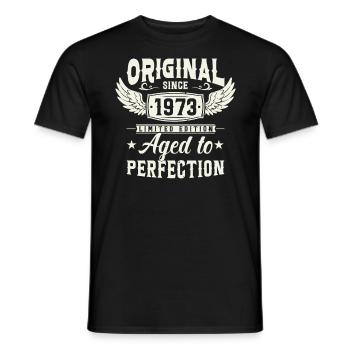 1973 Légende de la naissance - T-shirt homme - noir - Devant - AI Model Male 178 light (178cm)