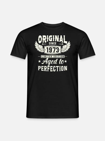 1973 Légende de la naissance - T-shirt homme - noir