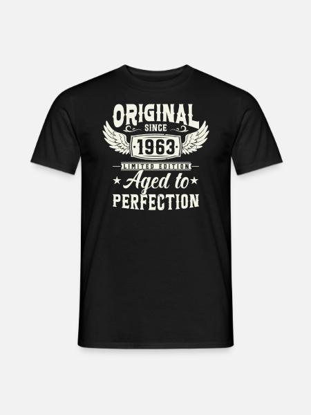 1963 Chemise d’anniversaire - T-shirt homme - noir