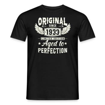 1933 Légende de l’anniversaire - T-shirt homme - noir - Devant - AI Model Male 178 light (178cm)