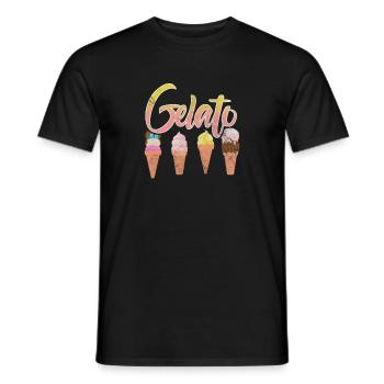 Glace - T-shirt homme - noir - Devant - AI Model Male 178 light (178cm)