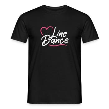 Linedance Country Line Dancer Linedancing Gift - Men's T-Shirt - black - Front - AI Model Male 178 light (178cm)