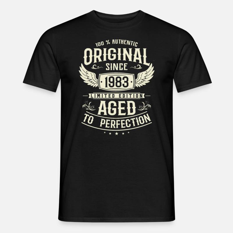 Legendäres Jahrgangsgeschenk 1983 - Männer T-Shirt - Schwarz