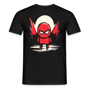 Japanische Rote Sonne: rotes Super Helden Kind - Männer T-Shirt - Schwarz - Vorne - AI Model Male 178 light (178cm)