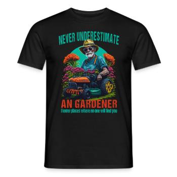 Gardener - Gardening - Amateur gardener - Men's T-Shirt - black - Front - AI Model Male 178 light (178cm)
