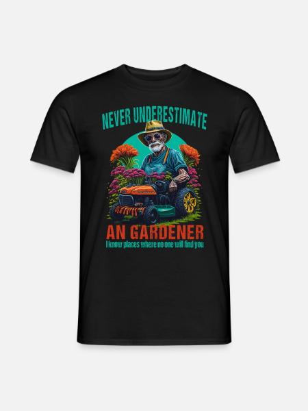 Gärtner - Gartenarbeit - Hobbygärtner - Männer T-Shirt - Schwarz