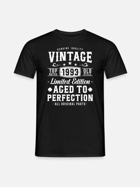 30e anniversaire Millésime 1993 - T-shirt homme - noir