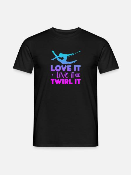 Baton Twirling Gymnastics Gymnastics Gift - Men's T-Shirt - black