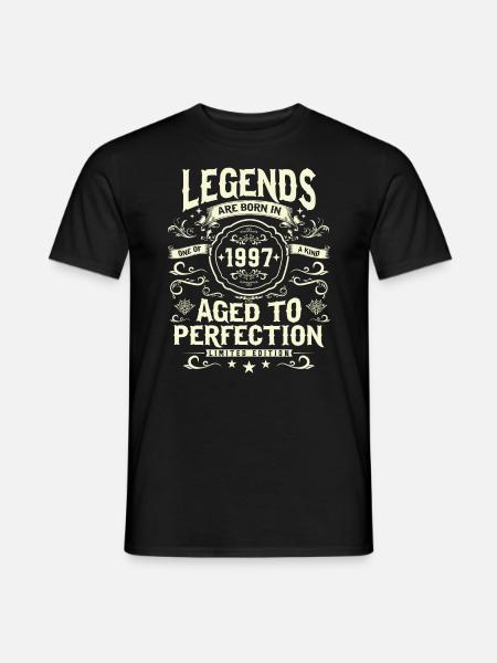 Legendary 26th birthday 1997 - Men's T-Shirt - black
