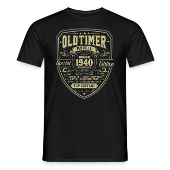 Legendärer 83. Geburtstag 1940 - Männer T-Shirt - Schwarz - Vorne - AI Model Male 178 light (178cm)