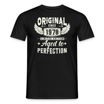 Chemise légendaire du 45e anniversaire 1978 - T-shirt homme - noir - Devant - AI Model Male 178 light (178cm)