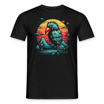 Ein seltsamer Vogel auf einer Insel - Männer T-Shirt - Schwarz - Vorne - AI Model Male 178 light (178cm)