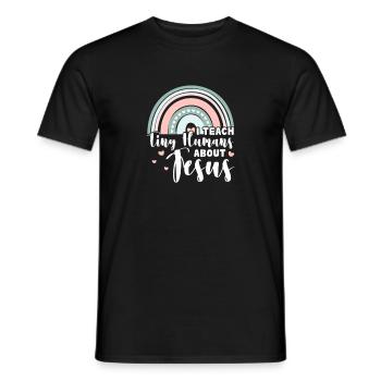 Bible Bible Versets chrétiens Don de Jésus - T-shirt homme - noir - Devant - AI Model Male 178 light (178cm)