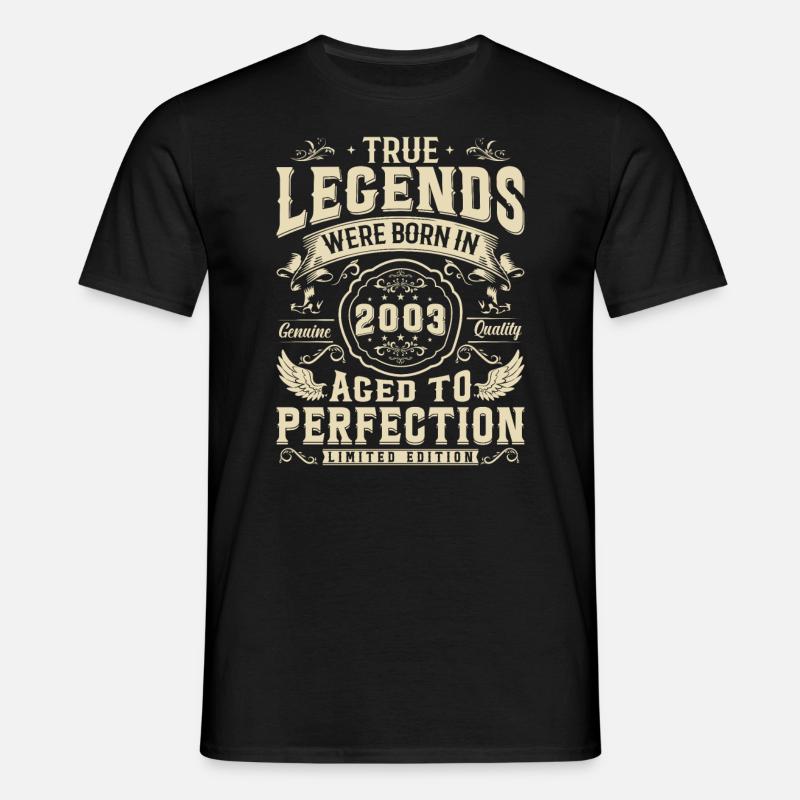 Legenden seit 2003 - Männer T-Shirt - Schwarz