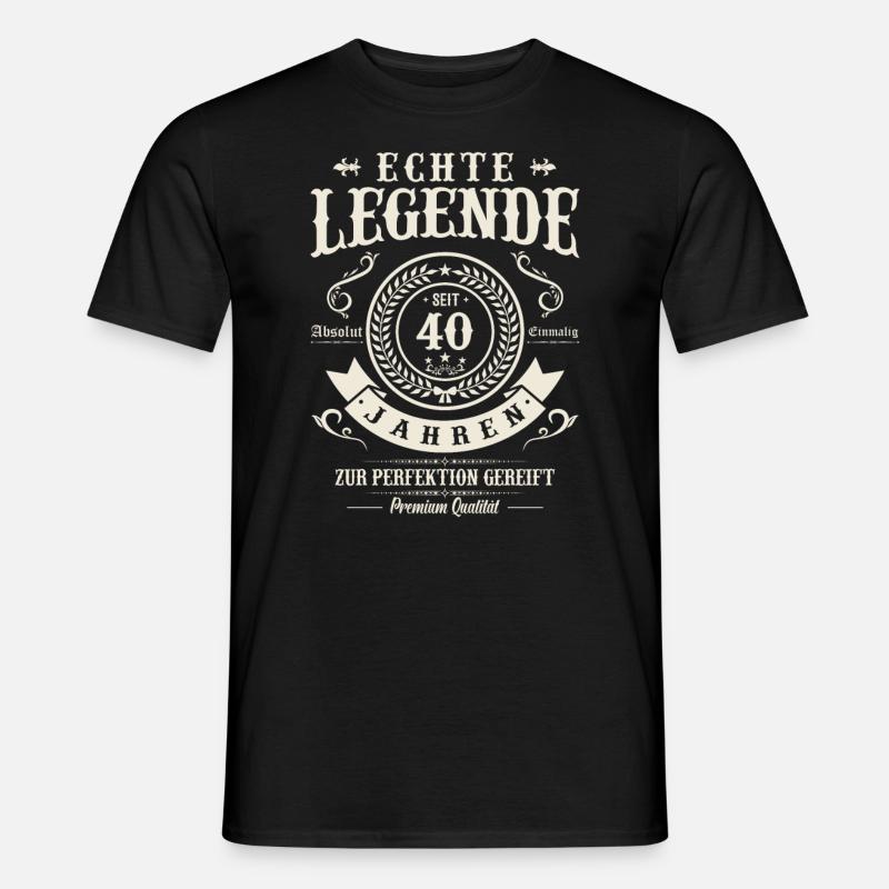 40 Jahre Perfektion - Männer T-Shirt - Schwarz