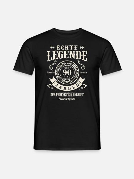 90 Jahre Perfektion - Männer T-Shirt - Schwarz