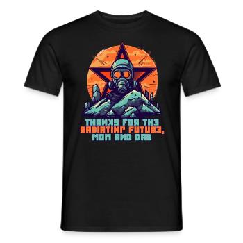 Danke für die strahlende Zukunft, Mama und Papa - Männer T-Shirt - Schwarz - Vorne - AI Model Male 178 light (178cm)
