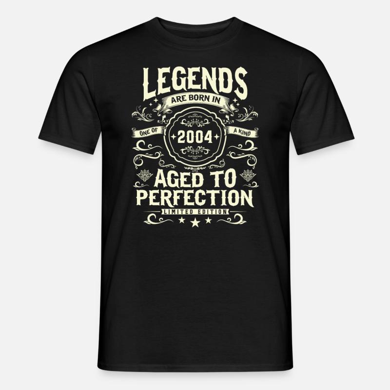 Legendary 2004 birthday - Men's T-Shirt - black