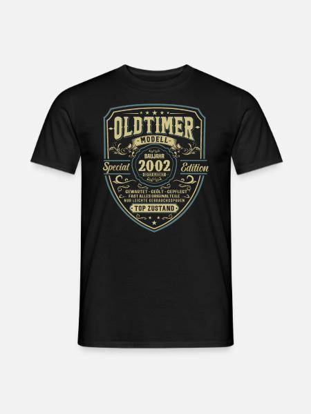 Legendäres Geburtsjahr 2002 - Männer T-Shirt - Schwarz