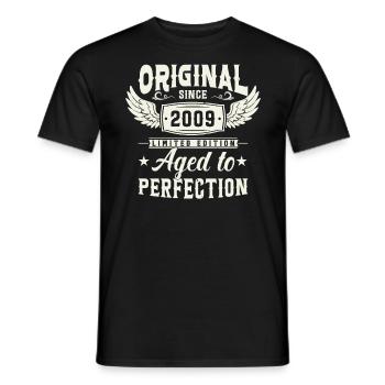 Anniversaire légendaire 2009 - T-shirt homme - noir - Devant - AI Model Male 178 light (178cm)