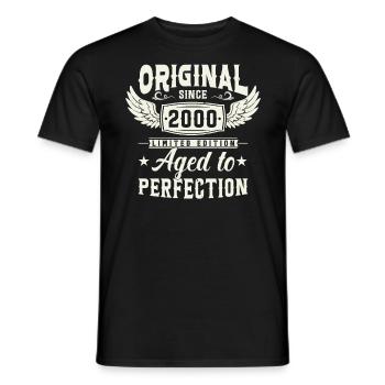 Legendary vintage 2000 - Men's T-Shirt - black - Front - AI Model Male 178 light (178cm)