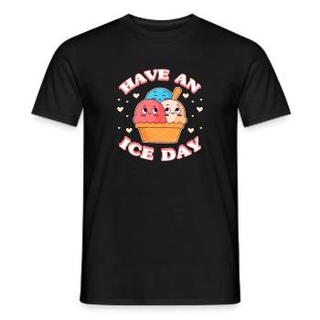 Ice Cream Ice Cream Ice Cream Summer Gift - Men's T-Shirt - black - Front - AI Model Male 178 light (178cm)