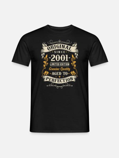 Millésime 2001 Anniversaire - T-shirt homme - noir
