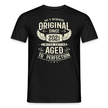 Anniversaire légendaire 2021 - T-shirt homme - noir - Devant - AI Model Male 178 light (178cm)