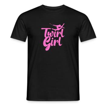 Baton Twirling Gymnastics Gymnastics Gift - Men's T-Shirt - black - Front - AI Model Male 178 light (178cm)