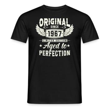 Vintage 1967 Geschenkidee - Männer T-Shirt - Schwarz - Vorne - AI Model Male 178 light (178cm)