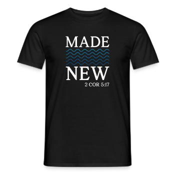 Bible Verset biblique Proverbes chrétiens Jésus Don - T-shirt homme - noir - Devant - AI Model Male 178 light (178cm)