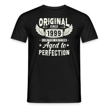 Vintage 1999 Surprise d’anniversaire - T-shirt homme - noir - Devant - AI Model Male 178 light (178cm)
