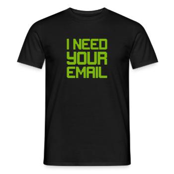 Hacker Coder Computer Geek Nørd Hacking Gave - Mænd T-shirt - sort - Foran - AI Model Male 178 light (178cm)