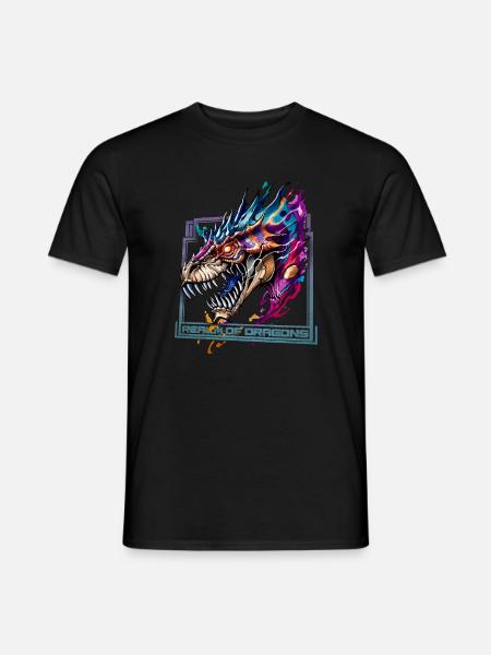 Realm of Dragons: Majestic Dragon - Men's T-Shirt - black