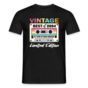 Best of 2004 - 20th Anniversary Limited Edition - T-shirt homme - noir - Devant - AI Model Male 178 light (178cm)