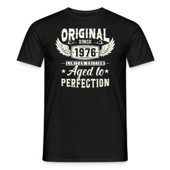 Cadeau rétro 1976 47e anniversaire - T-shirt homme - noir - Devant - AI Model Male 178 light (178cm)