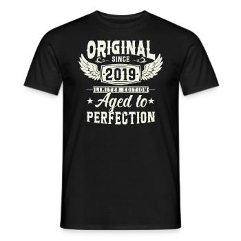 Vintage 2019 Surprise d’anniversaire - T-shirt homme - noir - Devant - AI Model Male 178 light (178cm)
