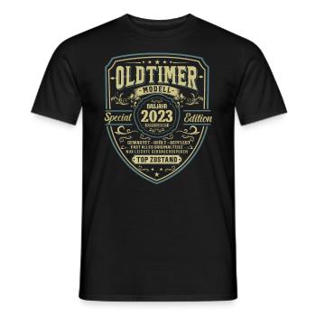 Kultiges Geburtstagsgeschenk 2023 - Männer T-Shirt - Schwarz - Vorne - AI Model Male 178 light (178cm)