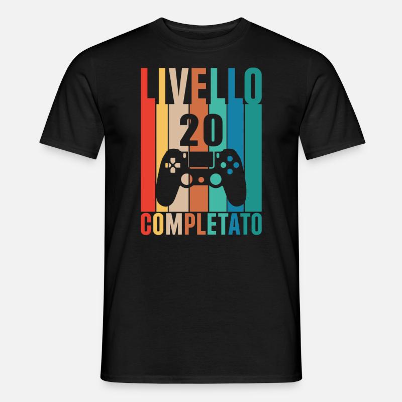 Level 20: Retro Birthday - Men’s T-shirt - black